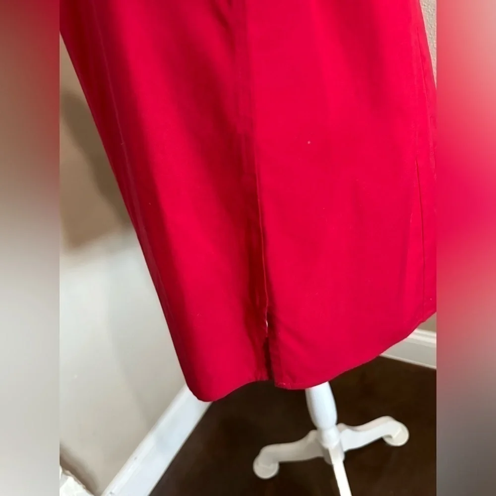 INVESTMENTS Taylor Gold Label Red Non-Iron 3/4 Sleeve Button Front Shirt, NWT! - Picture 5 of 9